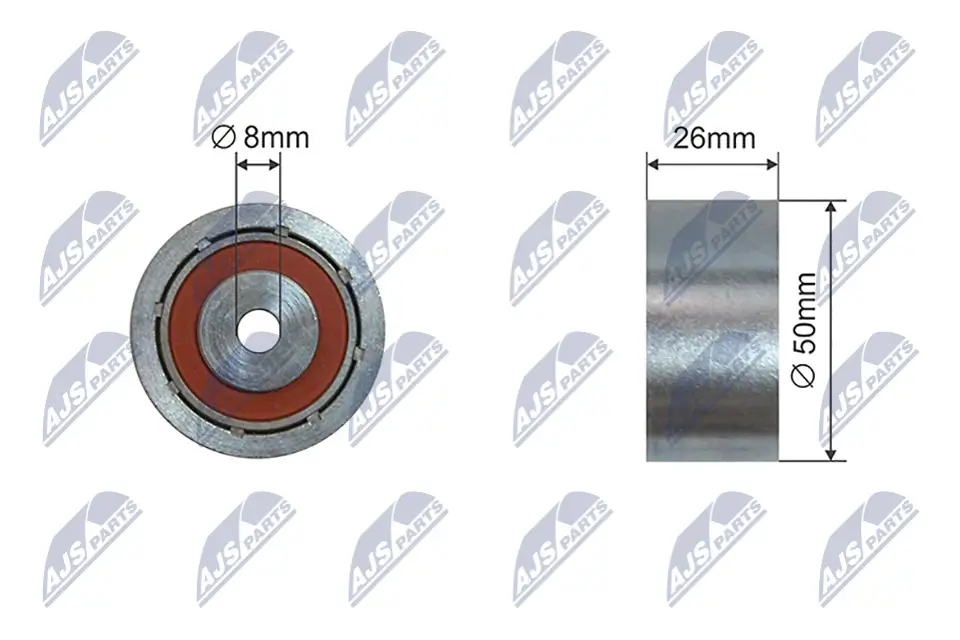 Spannrolle, Keilrippenriemen NTY RNK-CT-058