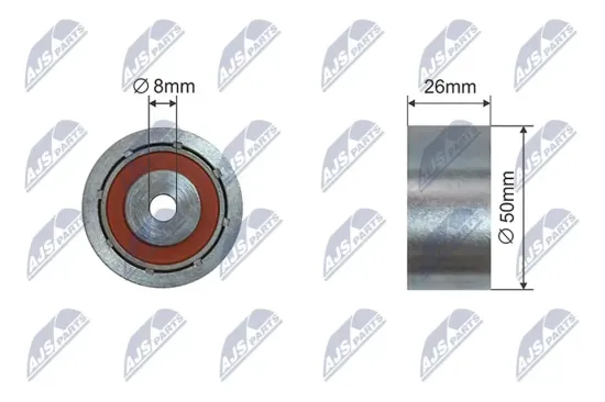 Spannrolle, Keilrippenriemen NTY RNK-CT-058 Bild Spannrolle, Keilrippenriemen NTY RNK-CT-058
