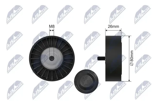 Spannrolle, Keilrippenriemen NTY RNK-CT-063 Bild Spannrolle, Keilrippenriemen NTY RNK-CT-063