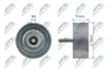 Umlenk-/F&uuml;hrungsrolle, Keilrippenriemen NTY RNK-DW-005