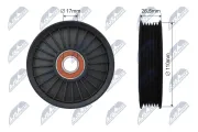 Umlenk-/Führungsrolle, Keilrippenriemen NTY RNK-DW-008