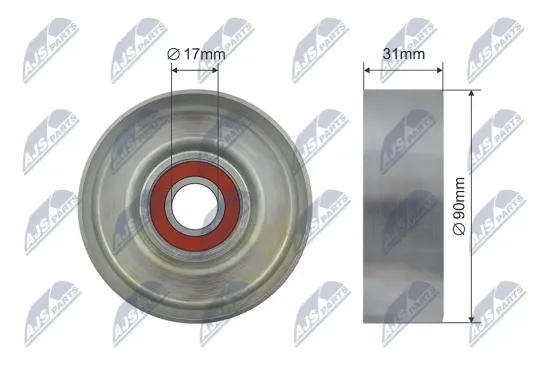 Spannrolle, Keilrippenriemen NTY RNK-FR-031 Bild Spannrolle, Keilrippenriemen NTY RNK-FR-031