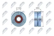 Spannrolle, Keilriemen NTY RNK-FR-040