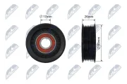 Spannrolle, Keilriemen NTY RNK-FR-046