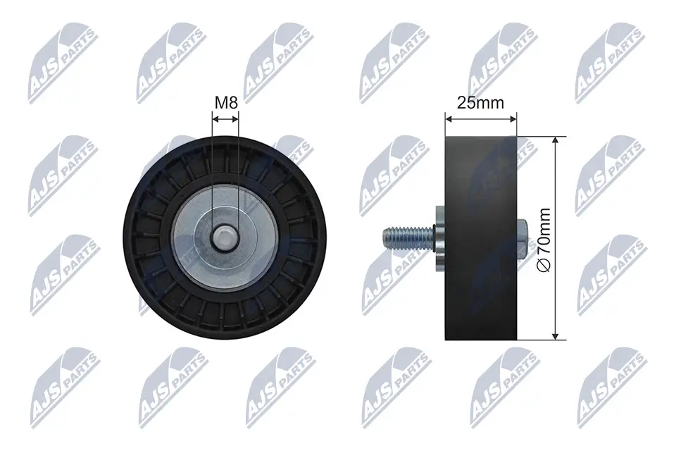 Umlenk-/Führungsrolle, Keilriemen NTY RNK-FR-047