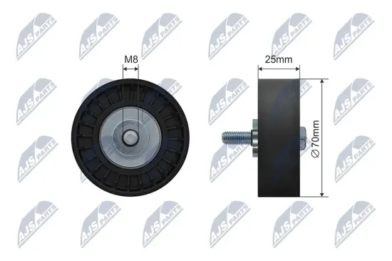 Umlenk-/Führungsrolle, Keilriemen NTY RNK-FR-047 Bild Umlenk-/Führungsrolle, Keilriemen NTY RNK-FR-047