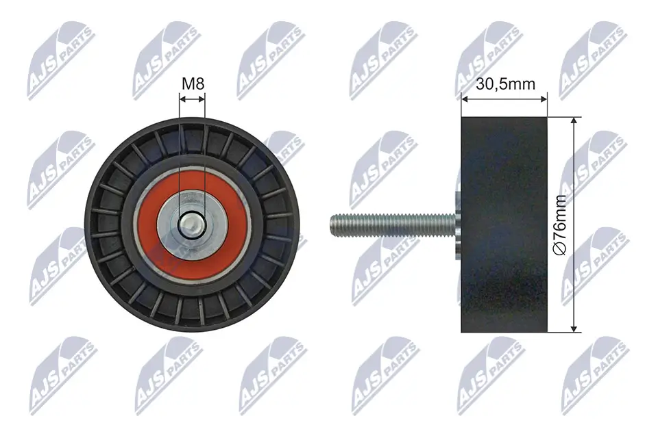 Spannrolle, Keilrippenriemen NTY RNK-FR-059