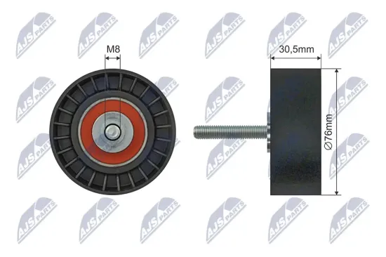 Spannrolle, Keilrippenriemen NTY RNK-FR-059 Bild Spannrolle, Keilrippenriemen NTY RNK-FR-059