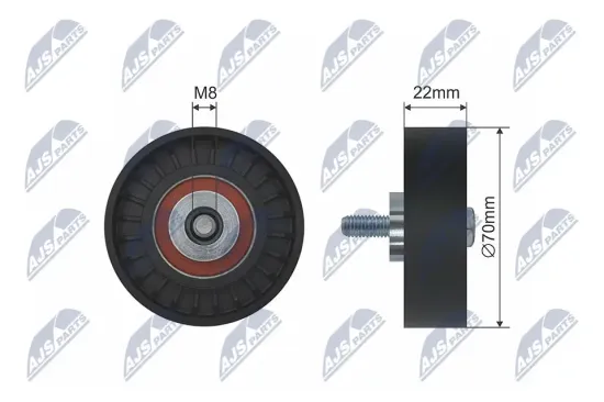 Umlenk-/Führungsrolle, Keilrippenriemen NTY RNK-FT-001 Bild Umlenk-/Führungsrolle, Keilrippenriemen NTY RNK-FT-001