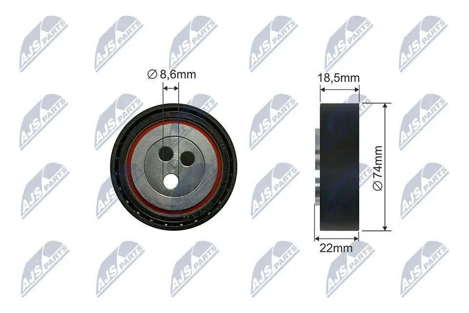 Spannrolle, Keilrippenriemen NTY RNK-FT-020