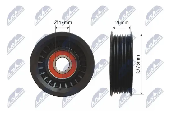 Umlenk-/Führungsrolle, Keilrippenriemen NTY RNK-HD-010 Bild Umlenk-/Führungsrolle, Keilrippenriemen NTY RNK-HD-010