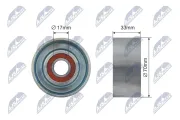 Spannrolle, Keilrippenriemen NTY RNK-HD-014