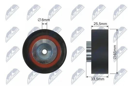 Umlenk-/Führungsrolle, Keilriemen NTY RNK-HD-021 Bild Umlenk-/Führungsrolle, Keilriemen NTY RNK-HD-021