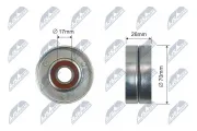 Spannrolle, Keilriemen NTY RNK-HD-022
