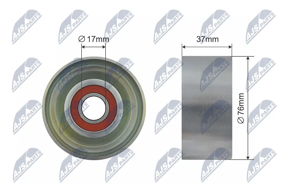 Umlenk-/Führungsrolle, Keilriemen NTY RNK-HD-023