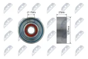 Spannrolle, Keilrippenriemen NTY RNK-HD-026