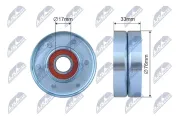 Spannrolle, Keilrippenriemen NTY RNK-HD-029