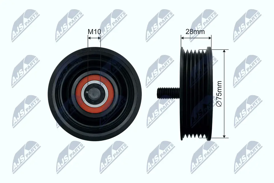 Umlenk-/Führungsrolle, Keilriemen NTY RNK-LR-012