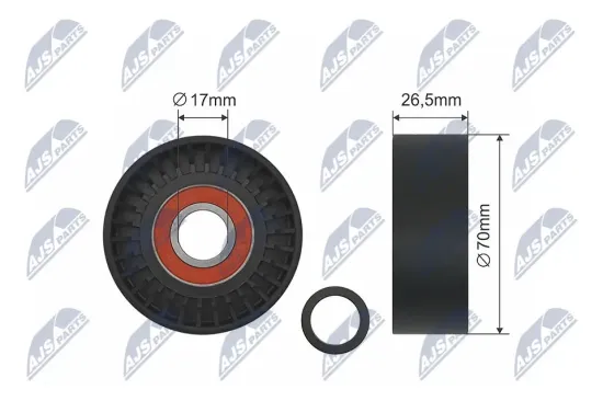 Spannrolle, Keilrippenriemen NTY RNK-ME-004 Bild Spannrolle, Keilrippenriemen NTY RNK-ME-004