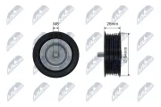 Umlenk-/Führungsrolle, Keilriemen NTY RNK-ME-029