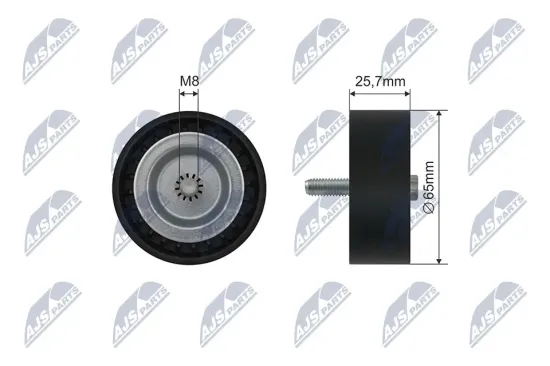 Umlenk-/Führungsrolle, Keilriemen NTY RNK-ME-033 Bild Umlenk-/Führungsrolle, Keilriemen NTY RNK-ME-033
