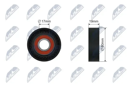 Spannrolle, Keilrippenriemen NTY RNK-ME-041 Bild Spannrolle, Keilrippenriemen NTY RNK-ME-041