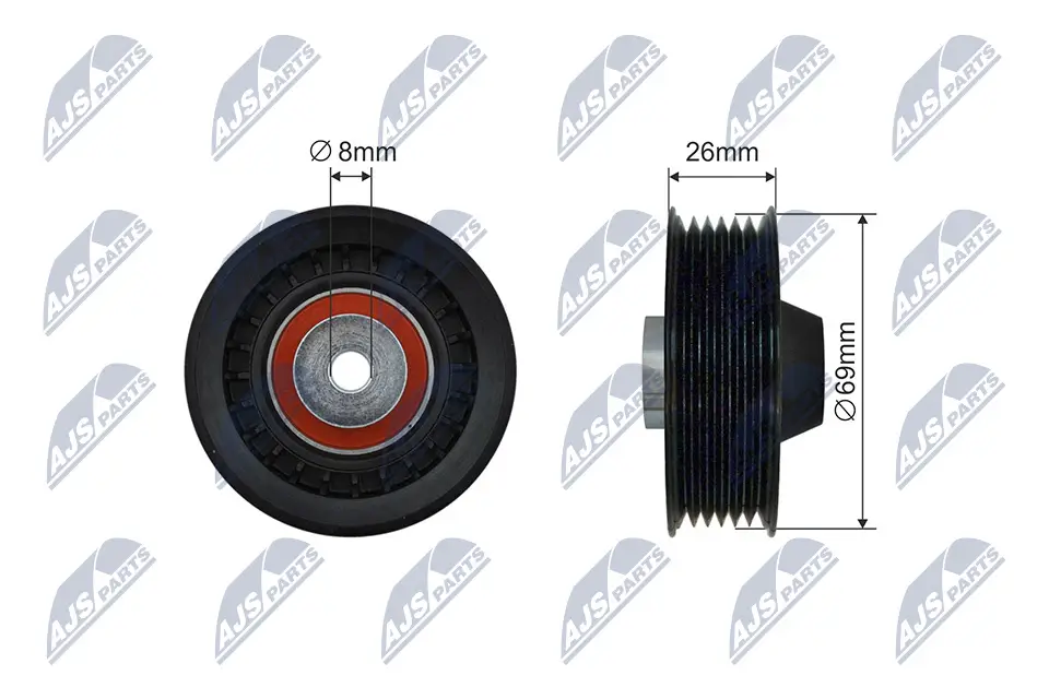 Spannrolle, Keilrippenriemen NTY RNK-ME-042