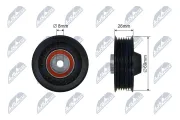 Spannrolle, Keilrippenriemen NTY RNK-ME-042