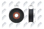 Spannrolle, Keilrippenriemen NTY RNK-ME-051