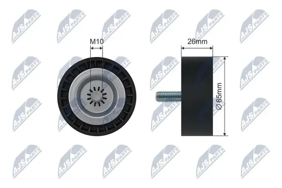 Spannrolle, Keilrippenriemen NTY RNK-ME-054 Bild Spannrolle, Keilrippenriemen NTY RNK-ME-054