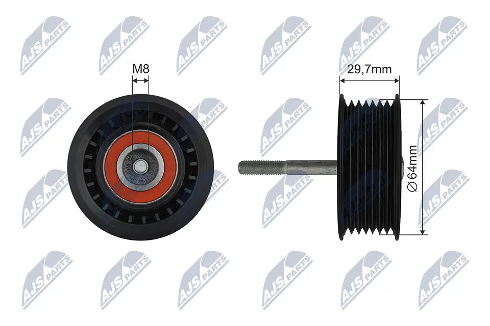 Spannrolle, Keilrippenriemen NTY RNK-ME-056