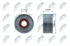 Spannrolle, Keilrippenriemen NTY RNK-ME-060