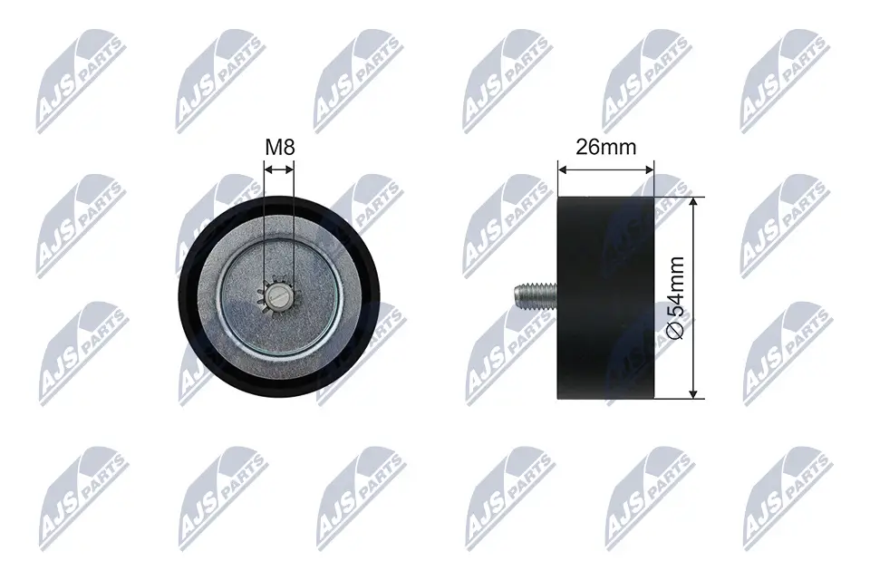 Spannrolle, Keilrippenriemen NTY RNK-ME-063
