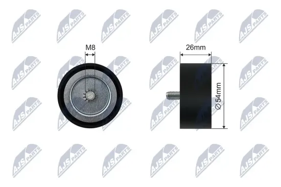 Spannrolle, Keilrippenriemen NTY RNK-ME-063 Bild Spannrolle, Keilrippenriemen NTY RNK-ME-063