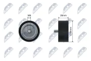 Spannrolle, Keilrippenriemen NTY RNK-ME-064