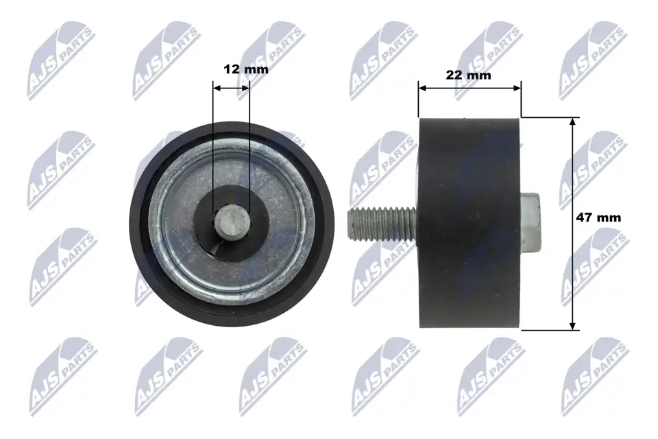 Umlenk-/Führungsrolle, Keilrippenriemen NTY RNK-ME-087