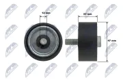 Umlenk-/Führungsrolle, Keilrippenriemen NTY RNK-ME-087