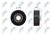 Spannrolle, Keilrippenriemen NTY RNK-NS-037