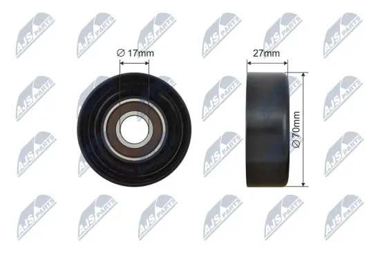 Spannrolle, Keilrippenriemen NTY RNK-NS-037 Bild Spannrolle, Keilrippenriemen NTY RNK-NS-037