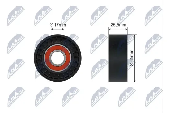 Spannrolle, Keilrippenriemen NTY RNK-PE-006 Bild Spannrolle, Keilrippenriemen NTY RNK-PE-006