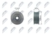 Spannrolle, Keilrippenriemen NTY RNK-PE-011