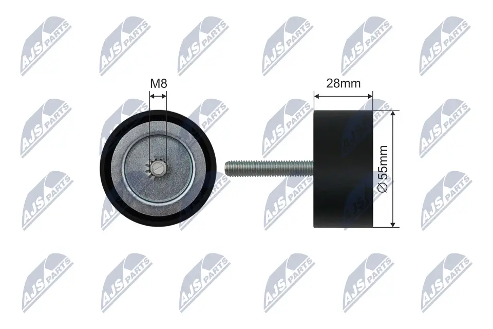 Spannrolle, Keilrippenriemen NTY RNK-PL-030