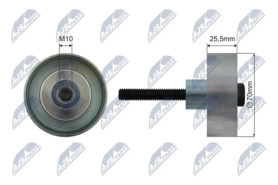 Spannrolle, Keilrippenriemen NTY RNK-PL-040