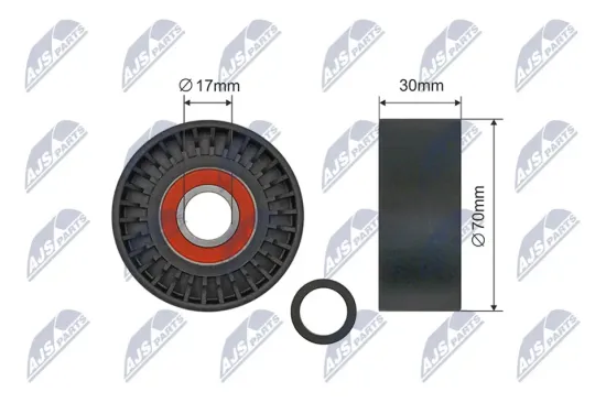 Spannrolle, Keilrippenriemen NTY RNK-PS-006 Bild Spannrolle, Keilrippenriemen NTY RNK-PS-006