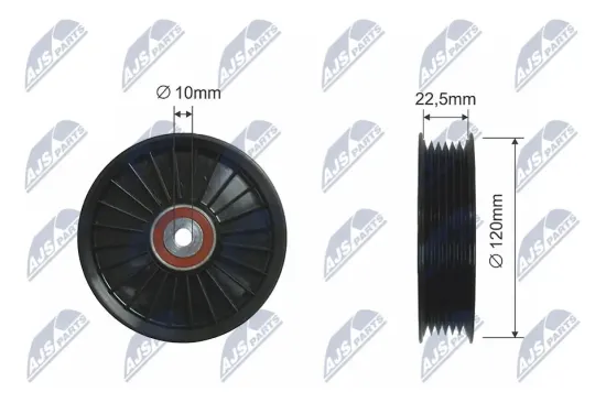 Umlenk-/Führungsrolle, Keilrippenriemen NTY RNK-RE-017 Bild Umlenk-/Führungsrolle, Keilrippenriemen NTY RNK-RE-017