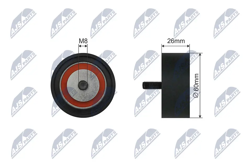 Spannrolle, Keilrippenriemen NTY RNK-RE-039