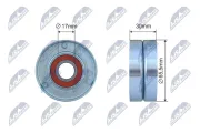Spannrolle, Keilrippenriemen NTY RNK-RE-042