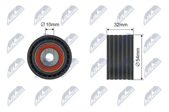 Umlenk-/Führungsrolle, Zahnriemen NTY RNK-RE-044 Bild Umlenk-/Führungsrolle, Zahnriemen NTY RNK-RE-044