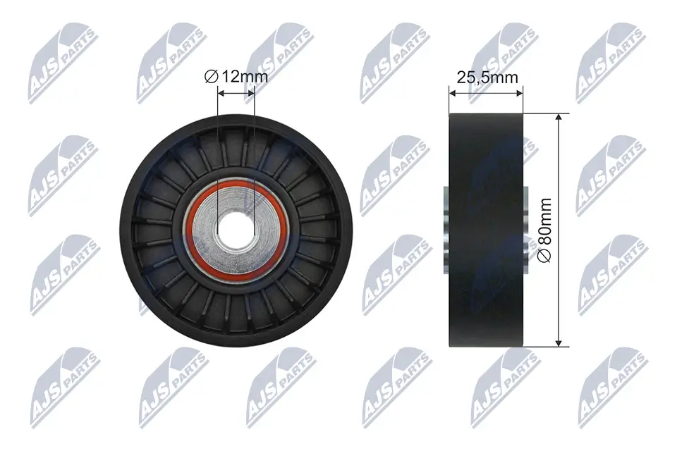 Umlenk-/Führungsrolle, Keilrippenriemen NTY RNK-SA-001