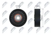 Umlenk-/Führungsrolle, Keilrippenriemen NTY RNK-SA-001